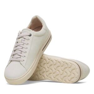 NWT Birkenstock Bend Lo Suede Sneakers Antique White